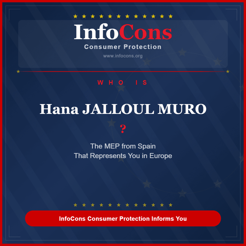 Who is Hana JALLOUL MURO ? The MEP from Spain That Represents You in Europe - InfoCons Consumer Protection Informs You