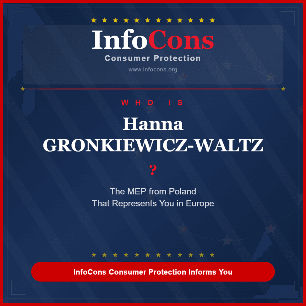 Who is Hanna GRONKIEWICZ-WALTZ ? The MEP from Poland That Represents You in Europe - InfoCons Consumer Protection Informs You