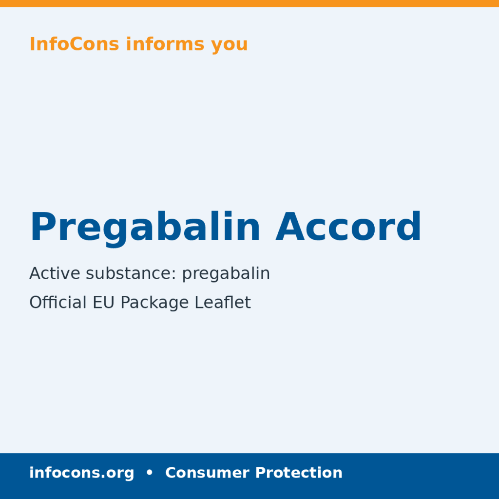 Pregabalin Accord - Package Leaflet - InfoCons