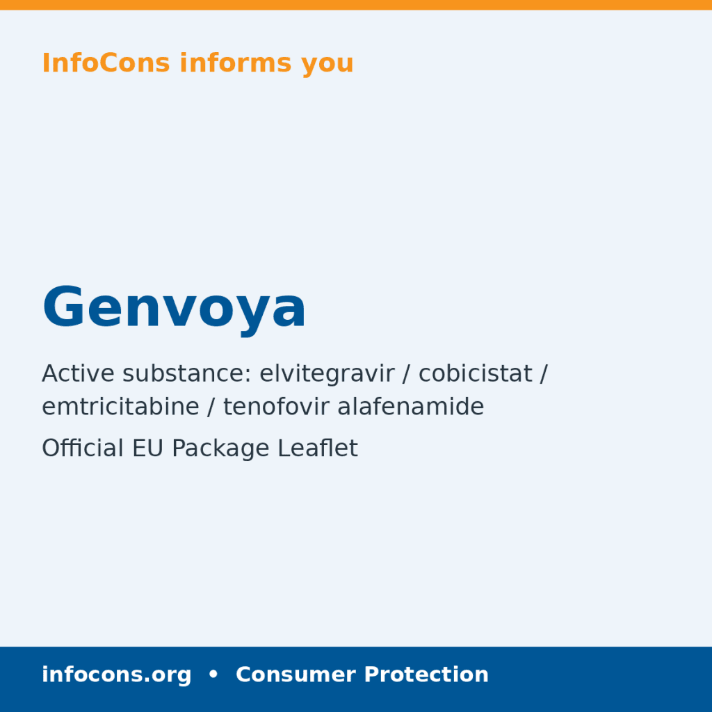 Genvoya - Package Leaflet - InfoCons