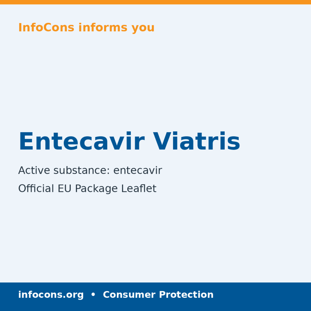 Entecavir Viatris - Package Leaflet - InfoCons