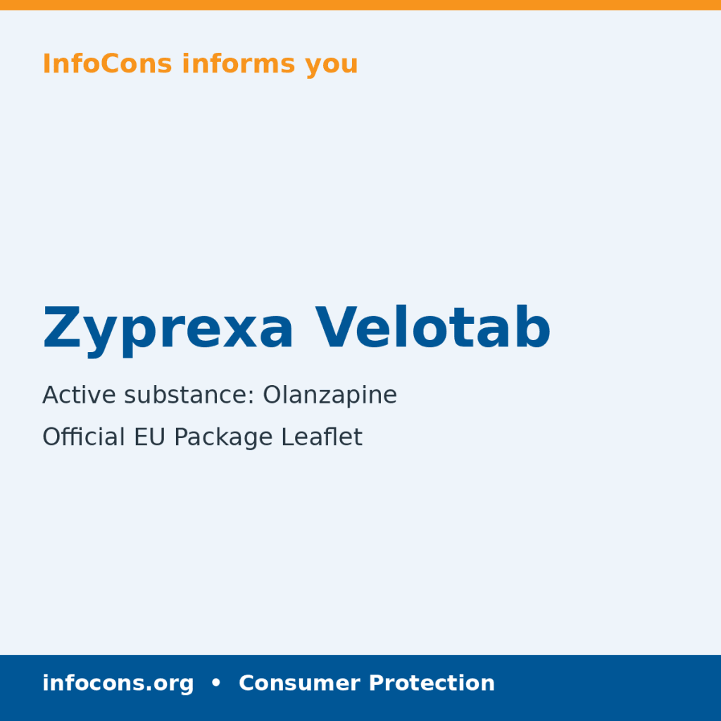 Zyprexa Velotab - Package Leaflet - InfoCons