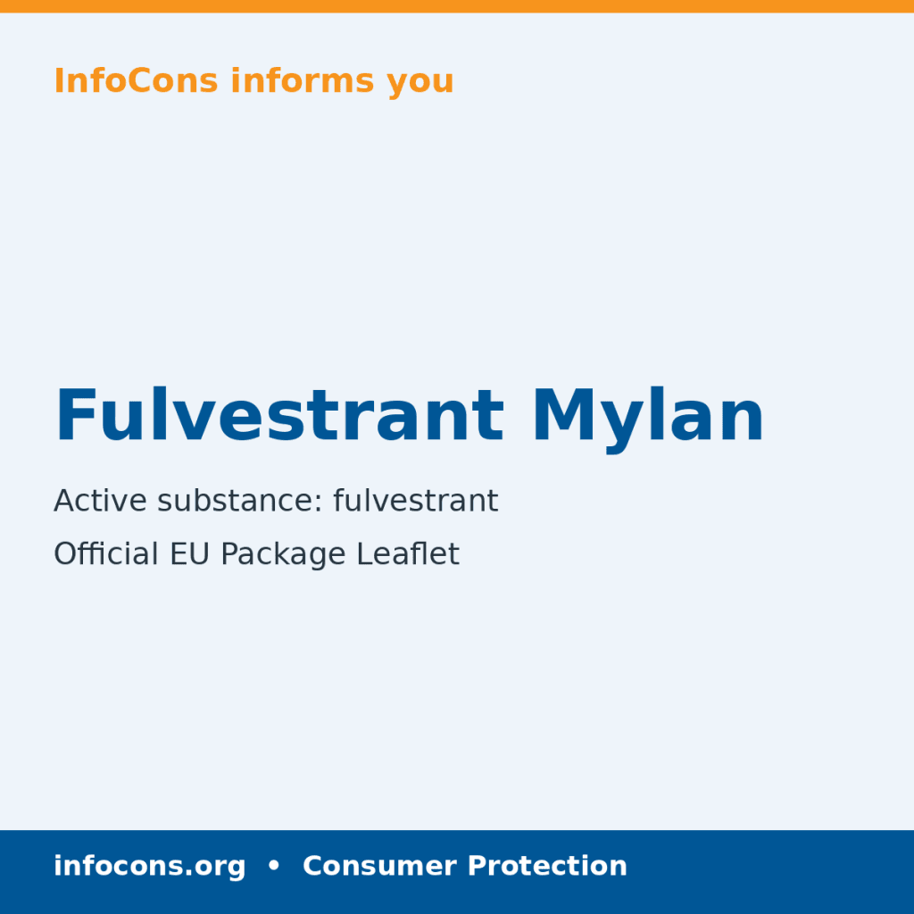 Fulvestrant Mylan - Package Leaflet - InfoCons