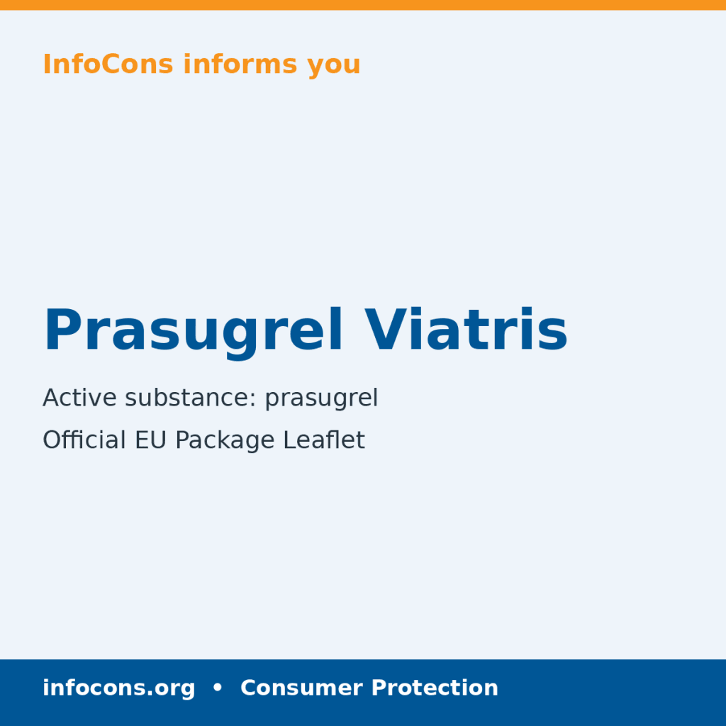 Prasugrel Viatris - Package Leaflet - InfoCons