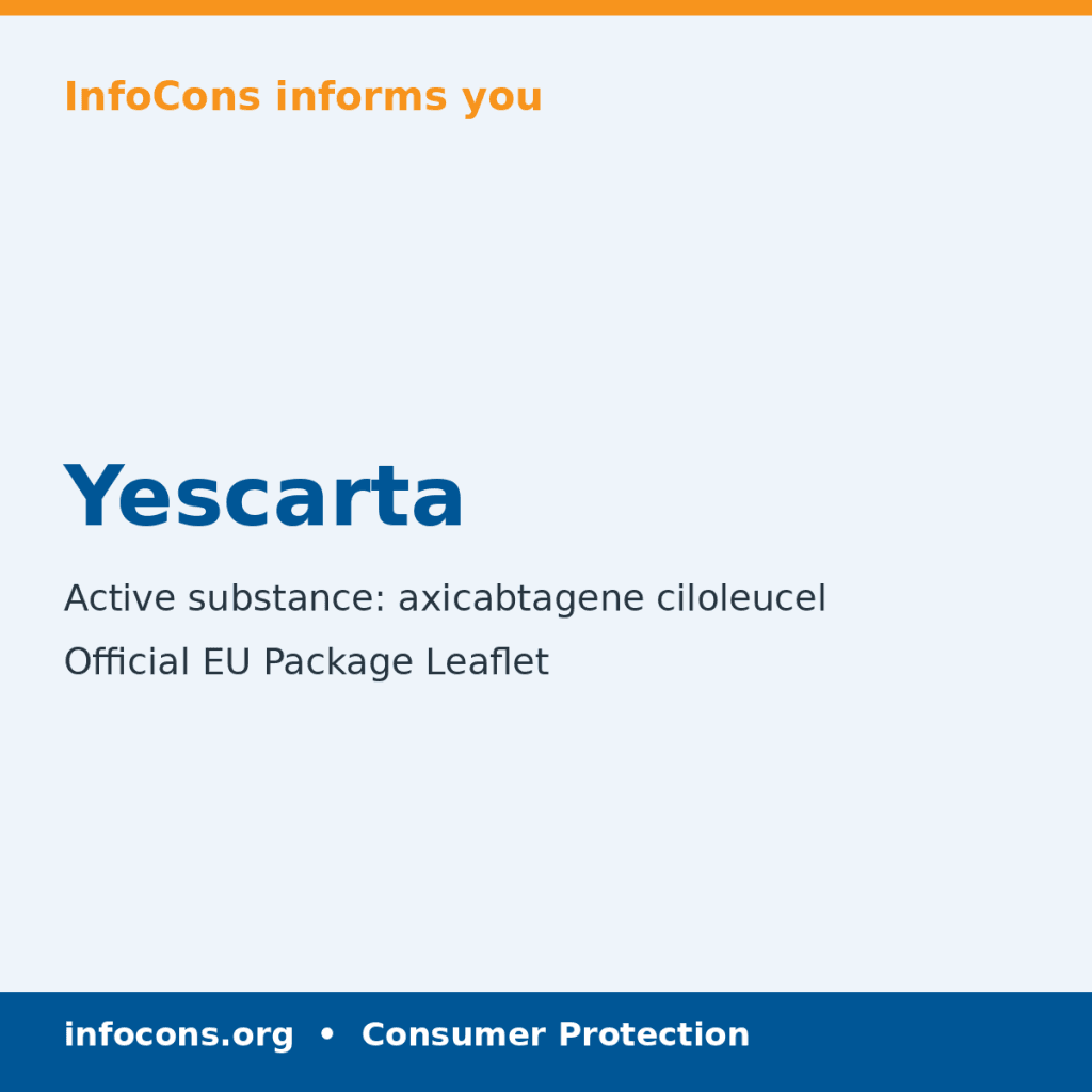 Yescarta - Package Leaflet - InfoCons