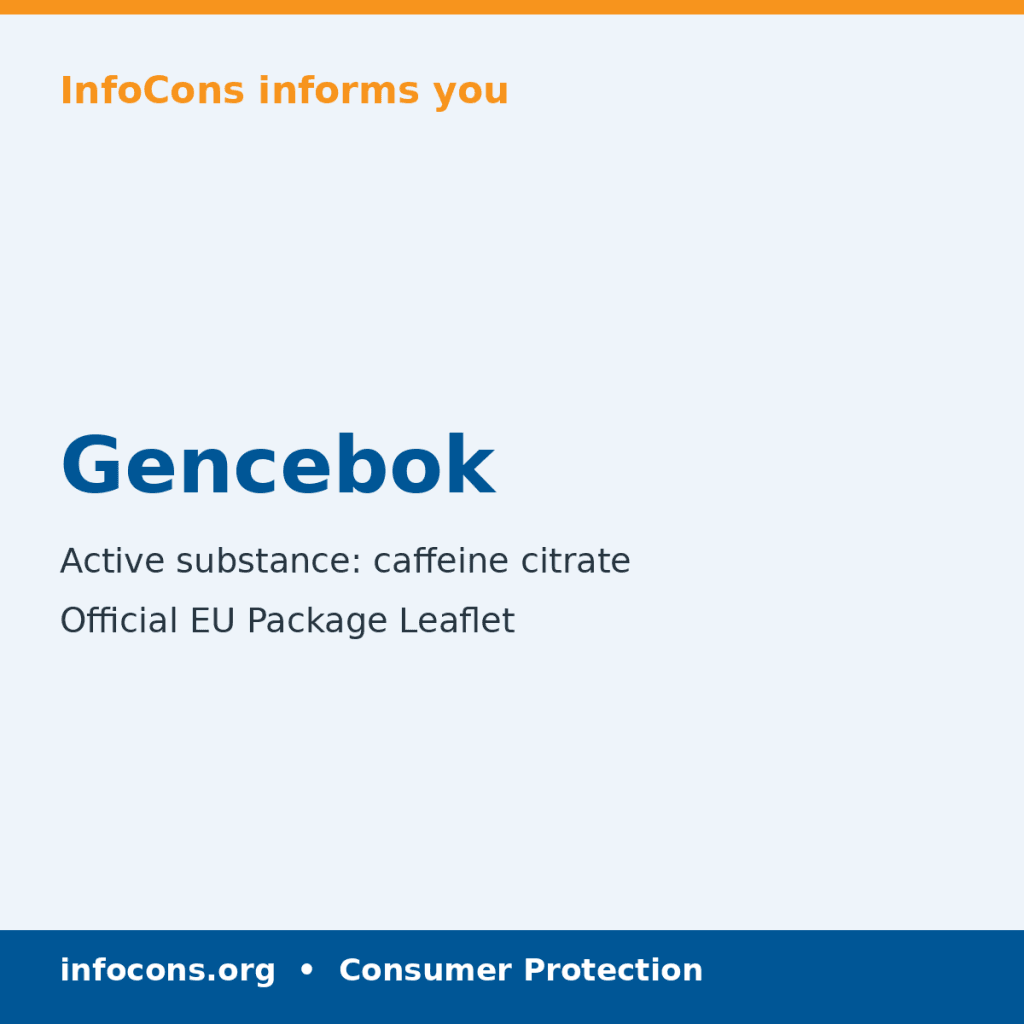 Gencebok - Package Leaflet - InfoCons