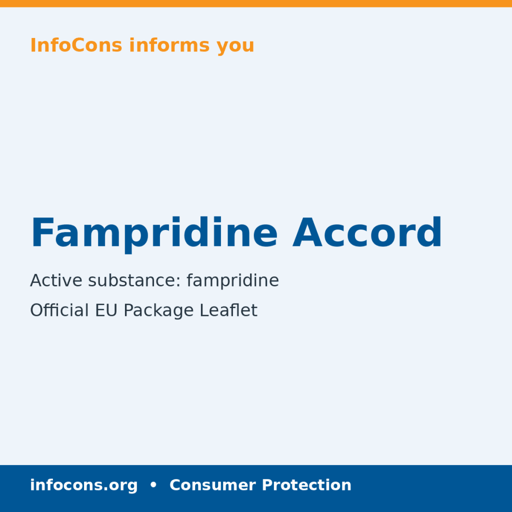 Fampridine Accord - Package Leaflet - InfoCons