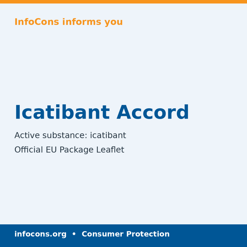 Icatibant Accord - Package Leaflet - InfoCons