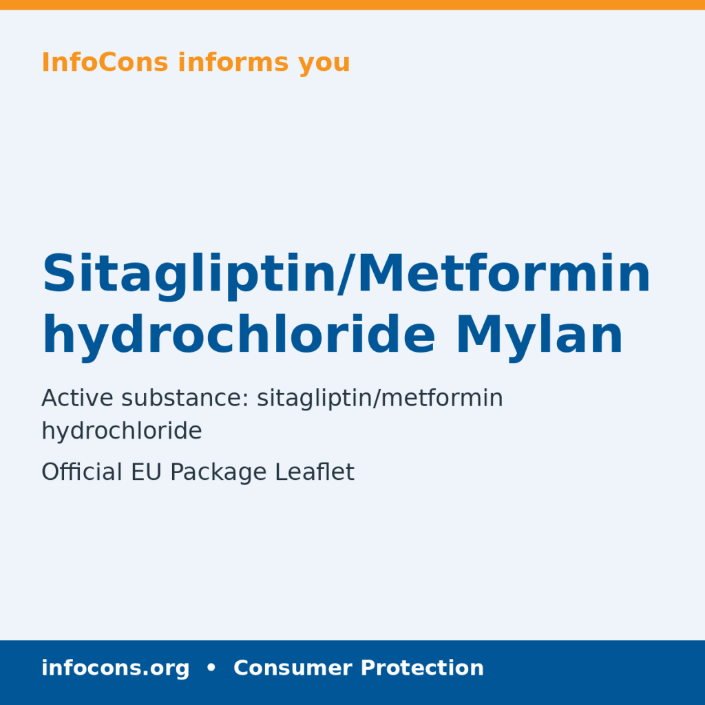 Sitagliptin/Metformin hydrochloride Mylan - Package Leaflet - InfoCons