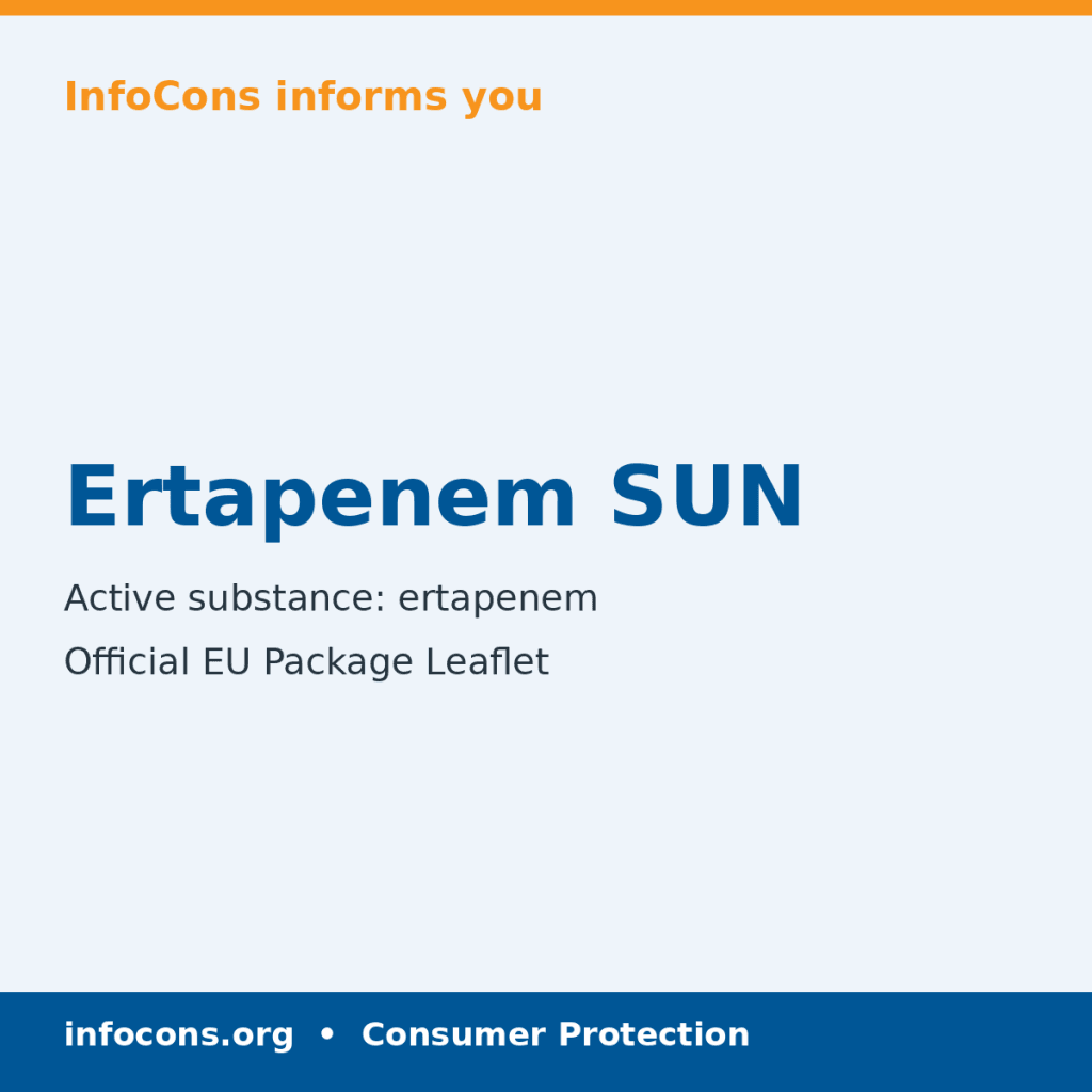 Ertapenem SUN - Package Leaflet - InfoCons
