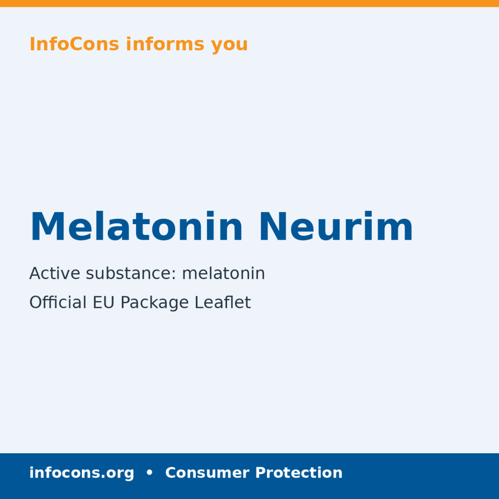 Melatonin Neurim - Package Leaflet - InfoCons