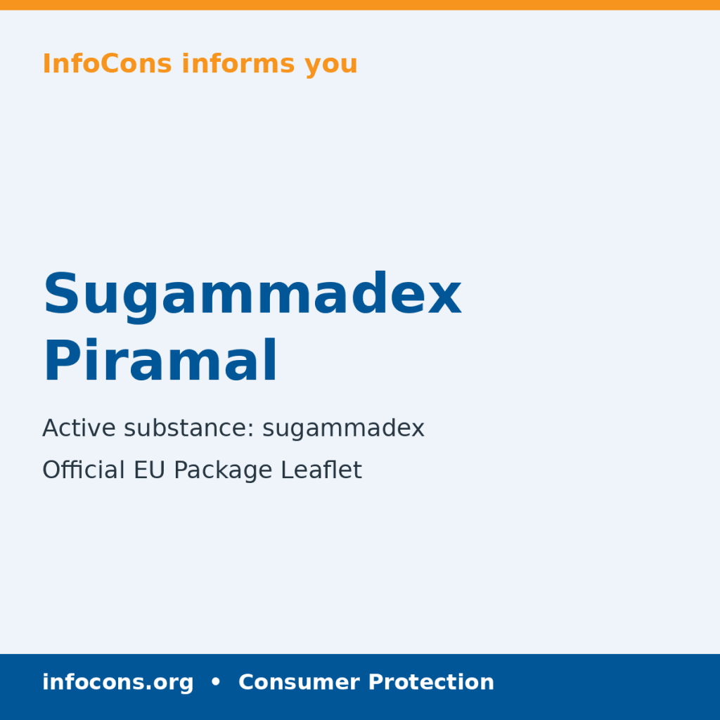 Sugammadex Piramal - Package Leaflet - InfoCons