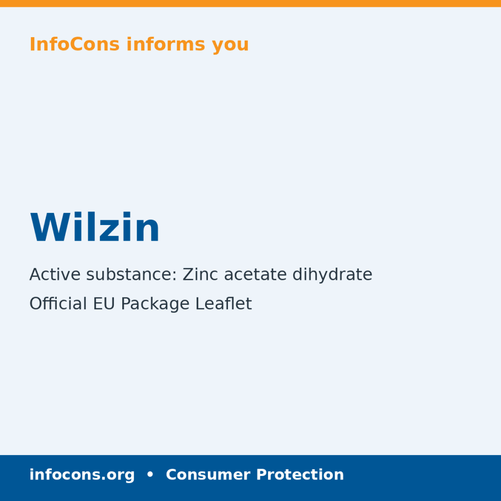 Wilzin - Package Leaflet - InfoCons