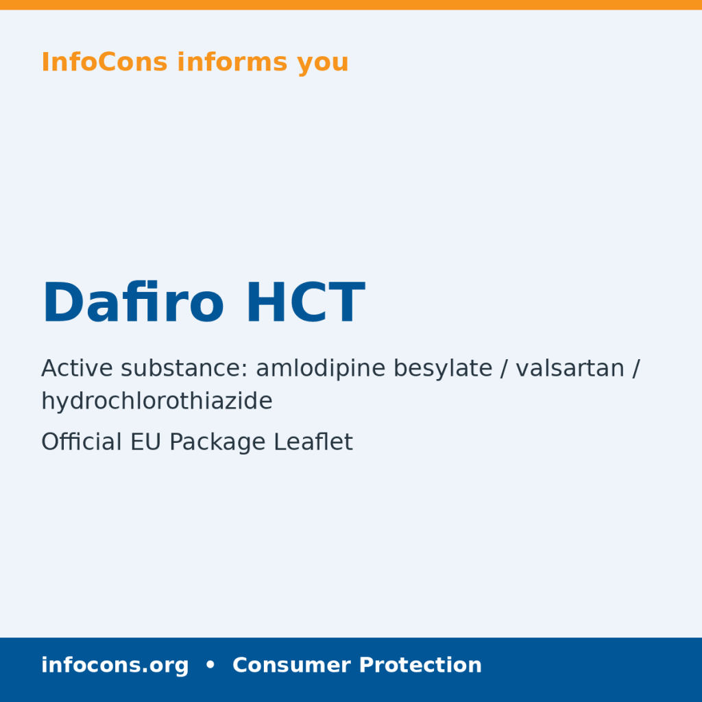 Dafiro HCT - Package Leaflet - InfoCons