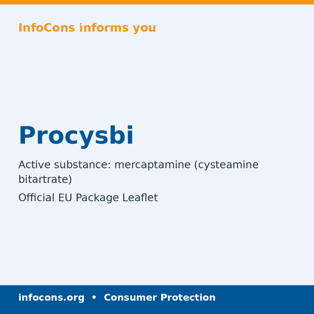 Procysbi - Package Leaflet - InfoCons