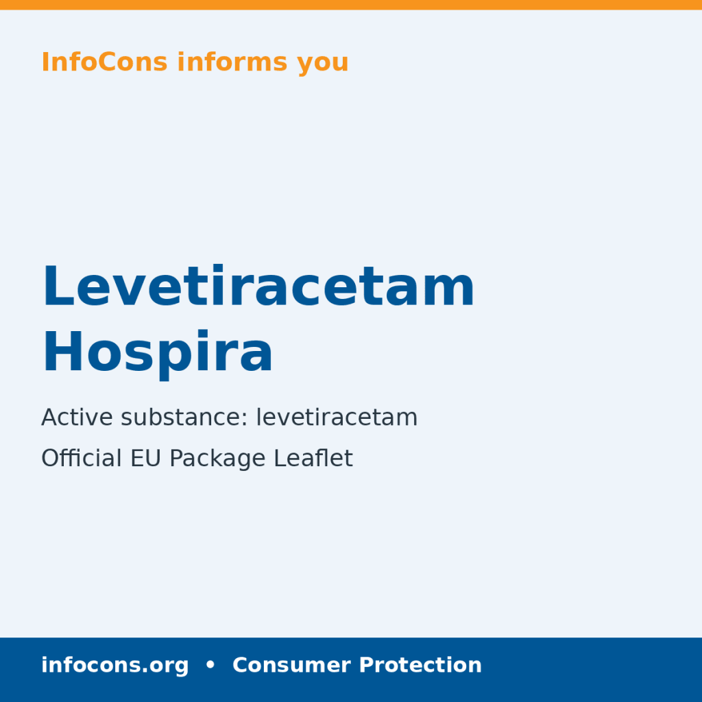 Levetiracetam Hospira - Package Leaflet - InfoCons