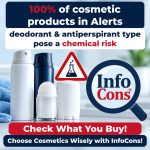 100% of the Cosmetic Products in Alerts of the Deodorant and Antiperspirant Type Pose a Chemical Risk – Check What You Buy! Choose Cosmetics Wisely with InfoCons!