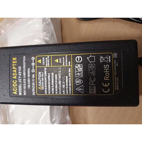 Charger- input voltage: 100-240 V AC - output: 5 V DC, current output: 10 A maximum protection class II
