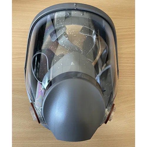 Protective full-face respirator mask, reusable with filters for dust, spray paint, welding, chemicals, sprays, etc.