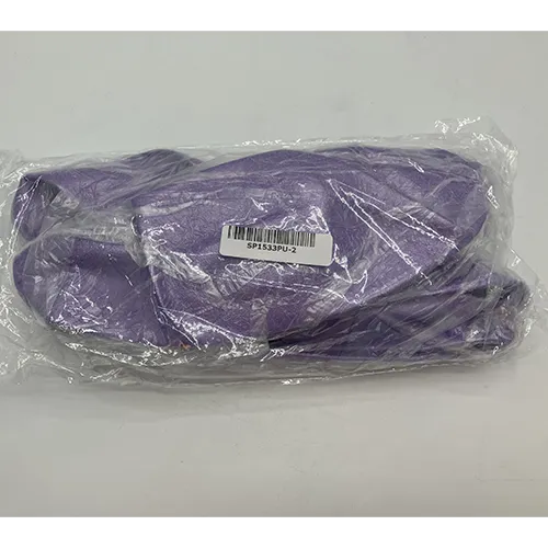 Purple yoga ball made of soft PVC.
