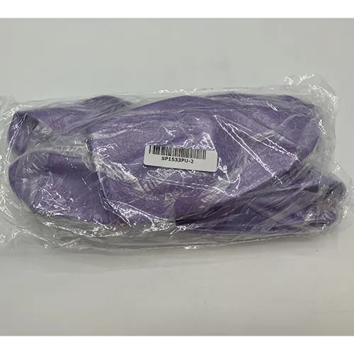 Purple yoga ball made of soft PVC.