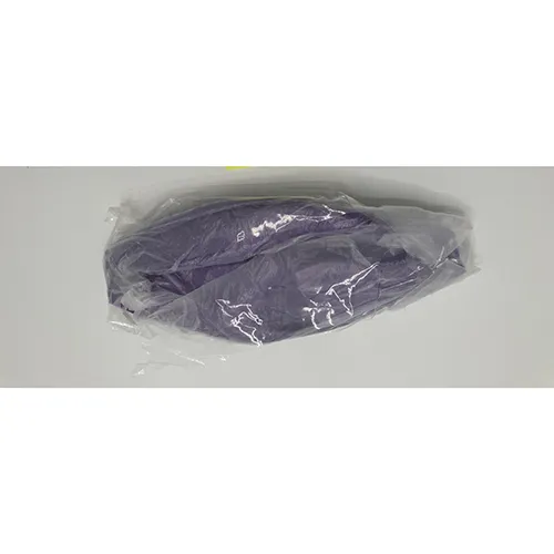 Purple yoga ball made pf soft PVC.