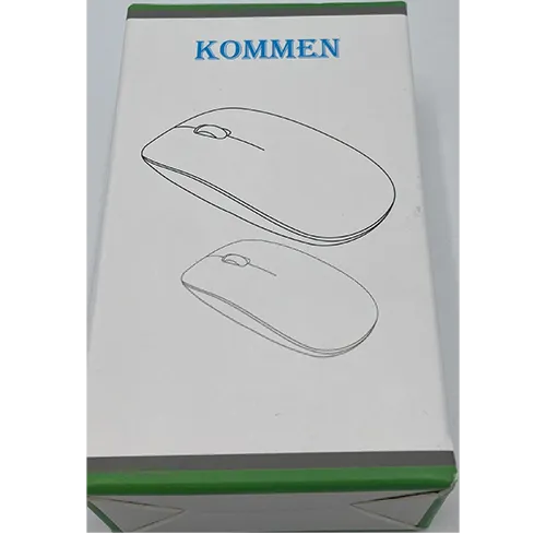 Wireless mouse with USB charging cable.