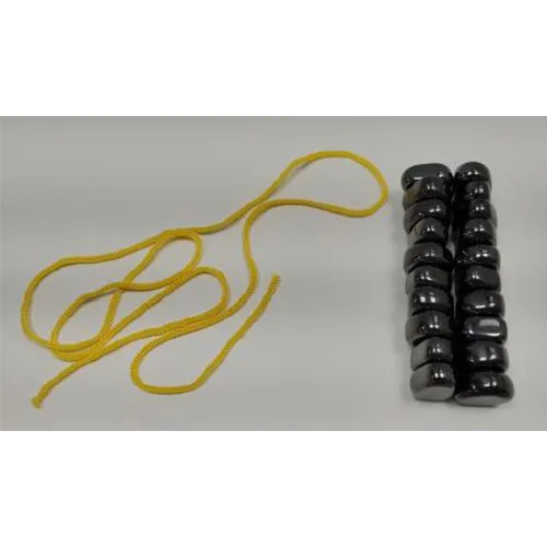 Magnetic toy consisting of magnets, a storage bag and a string to indicate the playing field.