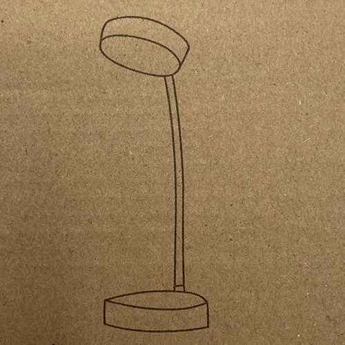 Desk lamp.