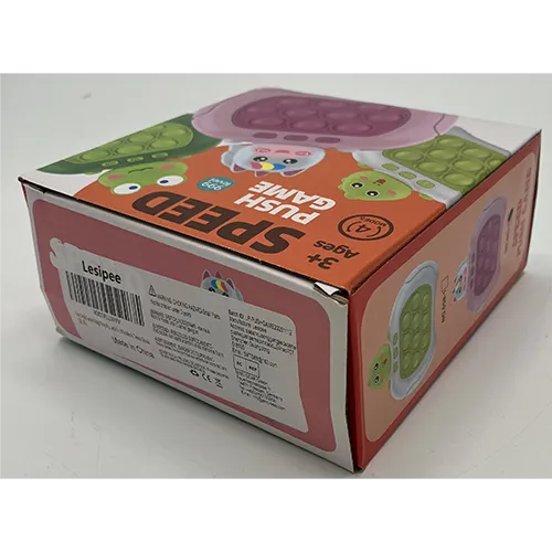 Pink electric push game toy.