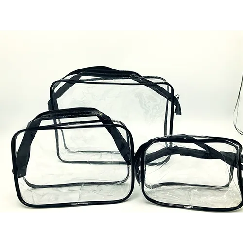 Transparent PVC toiletry bag