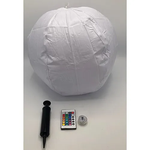 Luminous ball with remote control.