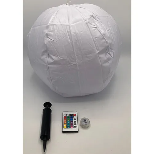 Luminous ball with remote control.