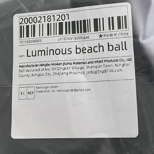 Luminous ball with remote control.
