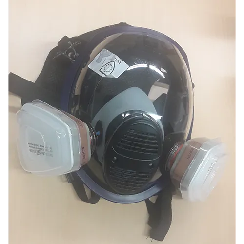 Respirator mask, marketed as ‘16-in-1 gas mask, full-face mask with filter, industrial dust mask for spraying and sanding, respirator mask against gases, vapours and particles, painting mask for spray painting and graffiti.