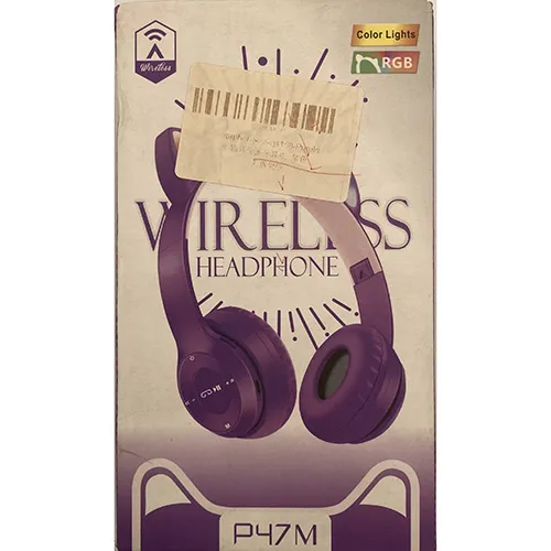 Wireless headphones in the shape of cat's ears.