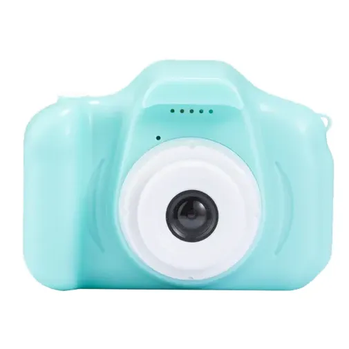 Toy camera intended for children, with a USB cable.