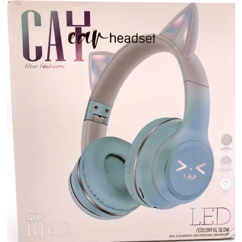 Bluetooth headphones in the form of cat ears.
