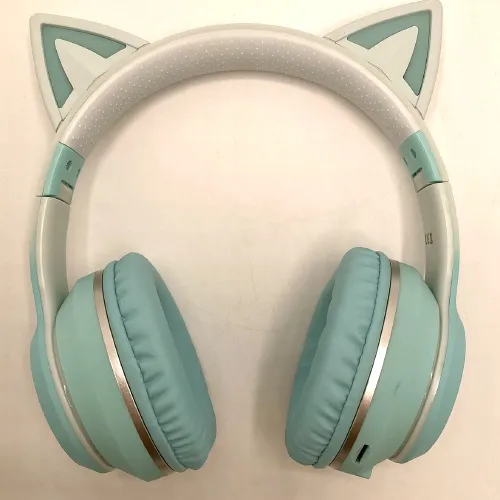 Bluetooth headphones in the form of cat ears.