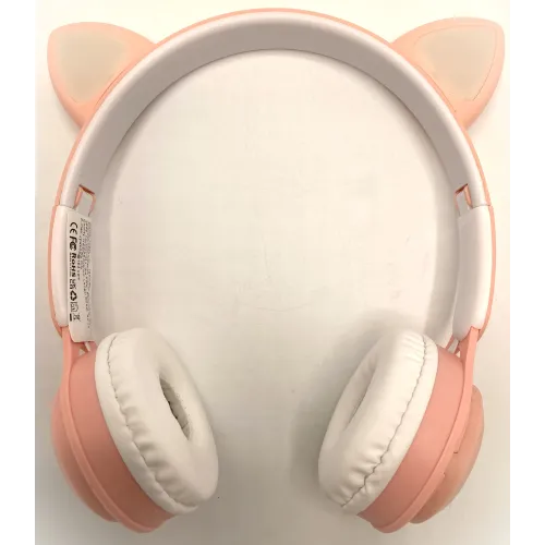 Wireless headphones in the form of cat ears.