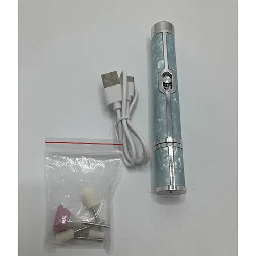 Pen-shaped grinding tool for nails.