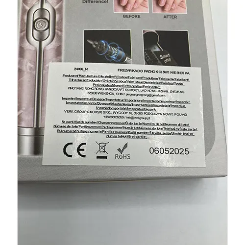 Pen-shaped grinding tool for nails.