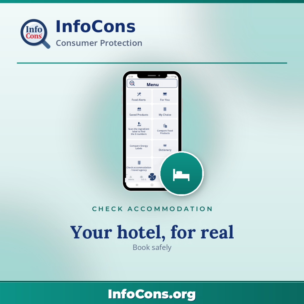 Check the accommodation unit - a holiday with no nasty surprises - InfoCons App