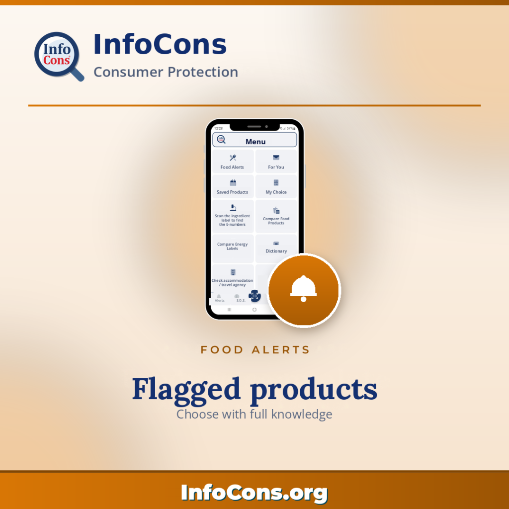 Food product Alerts - avoid recalled or contaminated products – InfoCons App