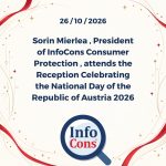 Sorin Mierlea , President of InfoCons Consumer Protection , attends the Reception Celebrating the National Day of the Republic of Austria 2026