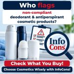 Who Flags Non-Compliant Deodorant and Antiperspirant Cosmetics ? Check What You Buy! Choose Cosmetics Wisely with InfoCons!