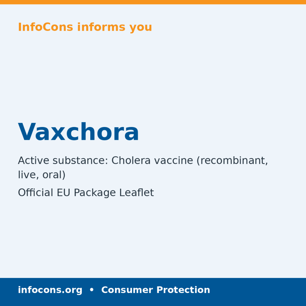 Vaxchora - Package Leaflet - InfoCons