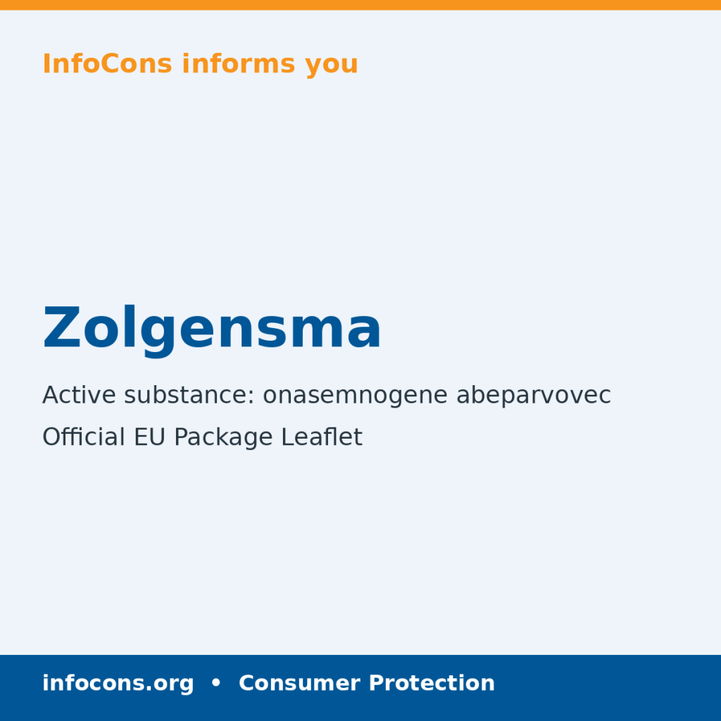 Zolgensma - Package Leaflet - InfoCons