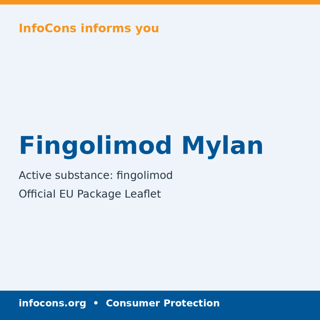 Fingolimod Mylan - Package Leaflet - InfoCons