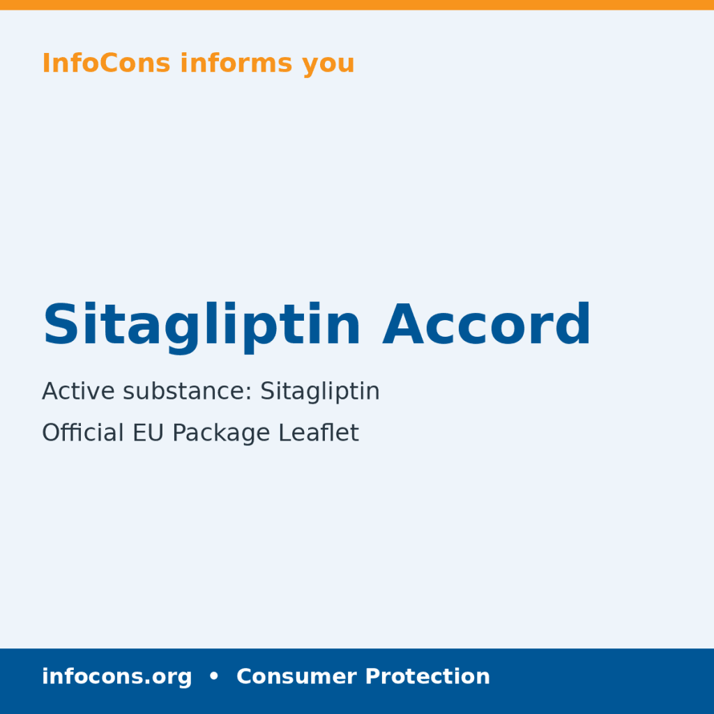 Sitagliptin Accord - Package Leaflet - InfoCons